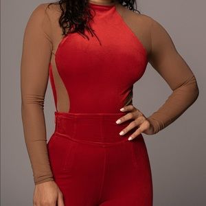 Jlux Label Red Ellison Bodysuit